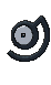 Unown D, Front, in Ultra Sun & Ultra Moon