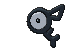 Unown F, Front, in Ultra Sun & Ultra Moon