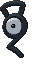 Unown G, Front, in Sun & Moon