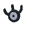 Unown W, Front, in Sun & Moon