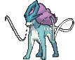 Suicune, Front, in Sun & Moon