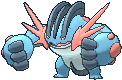 Swampert Mega, Front, in Ultra Sun & Ultra Moon