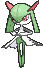 Kirlia, Front, in Sun & Moon