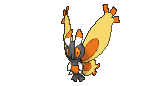Mothim, Front, in Ultra Sun & Ultra Moon
