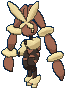 Lopunny Mega, Front, in Ultra Sun & Ultra Moon