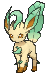 Leafeon, Front, in Ultra Sun & Ultra Moon