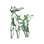 Arceus Grass, Front, in Sun & Moon
