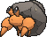 Dwebble, Front, in Sun & Moon