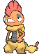 Scrafty, Front, in Sun & Moon