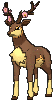 Sawsbuck Spring Form, Front, in Sun & Moon
