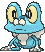 Froakie, Front, in Sun & Moon
