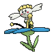 Flabébé Blue Flower, Front, in Sun & Moon
