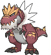 Tyrantrum, Front, in Sun & Moon