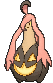 Gourgeist Average Size, Front, in Sun & Moon