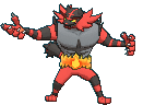 Incineroar, Front, in Ultra Sun & Ultra Moon