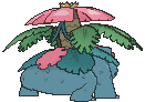 Venusaur Mega, Back, in Ultra Sun & Ultra Moon