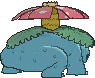 Venusaur, Back, in Ultra Sun & Ultra Moon