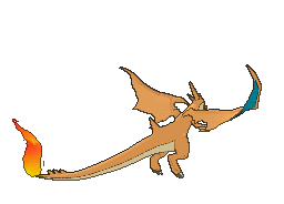 Charizard Mega Y, Back, in Ultra Sun & Ultra Moon