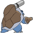 Blastoise Mega, Back, in Sun & Moon