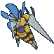 Beedrill Mega, Back, in Sun & Moon