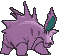 Nidorino, Back, in Ultra Sun & Ultra Moon