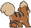 Growlithe, Back, in Ultra Sun & Ultra Moon