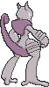 Mewtwo Mega X, Back, in Sun & Moon