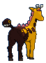 Girafarig, Back, in Sun & Moon