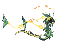 Rayquaza Mega, Back, in Sun & Moon