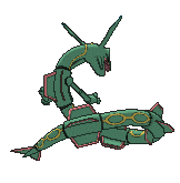 Rayquaza, Back, in Sun & Moon