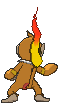 Monferno, Back, in Sun & Moon