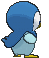 Piplup, Back, in Ultra Sun & Ultra Moon