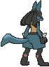 Lucario, Back, in Sun & Moon
