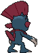 Weavile, Back, in Ultra Sun & Ultra Moon