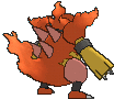 Magmortar, Back, in Ultra Sun & Ultra Moon