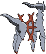 Arceus Fighting, Back, in Sun & Moon
