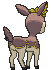 Deerling Winter Form, Back, in Sun & Moon