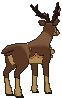 Sawsbuck Spring Form, Back, in Sun & Moon
