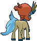 Keldeo Resolute Form, Back, in Sun & Moon