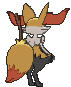 Braixen, Back, in Ultra Sun & Ultra Moon