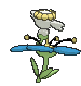 Flabébé Blue Flower, Back, in Sun & Moon