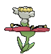 Flabébé Red Flower, Back, in Sun & Moon