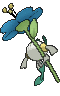 Floette Blue Flower, Back, in Sun & Moon
