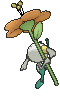 Floette Orange Flower, Back, in Sun & Moon