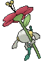 Floette Red Flower, Back, in Sun & Moon