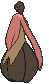 Gourgeist Average Size, Back, in Sun & Moon