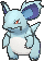 Nidorina, Front, in X & Y