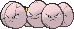 Exeggcute, Front, in X & Y