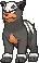 Houndour, Front, in X & Y
