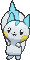 Pachirisu, Front, in X & Y